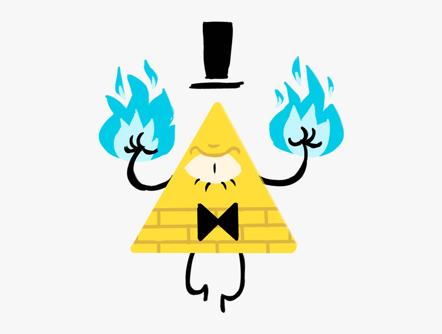 Bill Cipher Blue Fire, HD Png Download