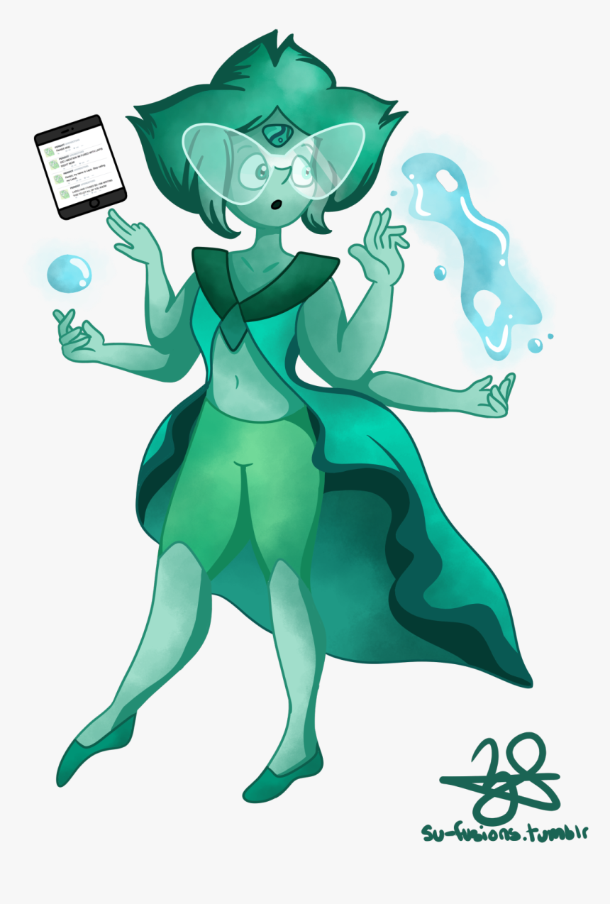 Peridot & Lapis Lazuli Lapis And Peridot, Lapis Lazuli, - Su Fan Made Fusions, HD Png Download