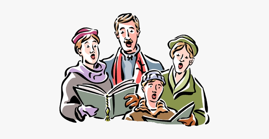 Christmas Carols Png Photo - Group Of Christmas Carolers Clipart, Transparent Png