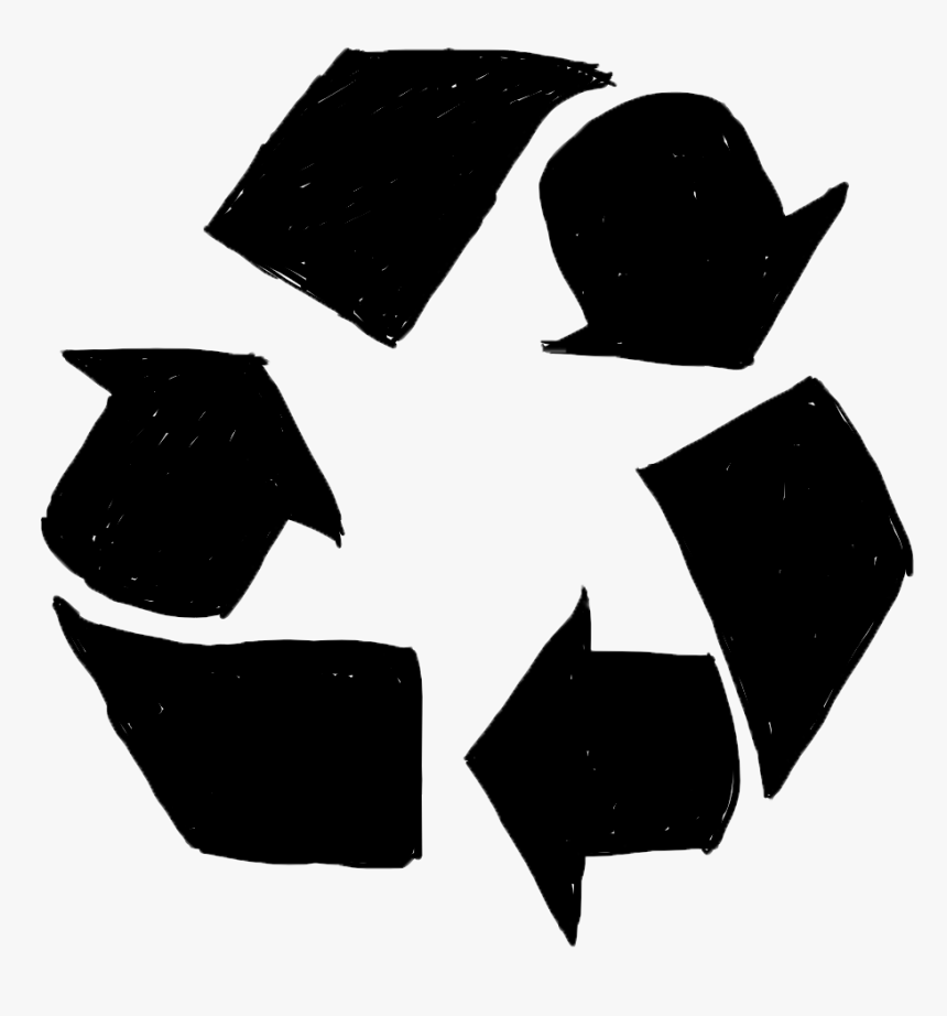 Transparent White Recycle Symbol Png - Logo Recycle Bin Png, Png Download
