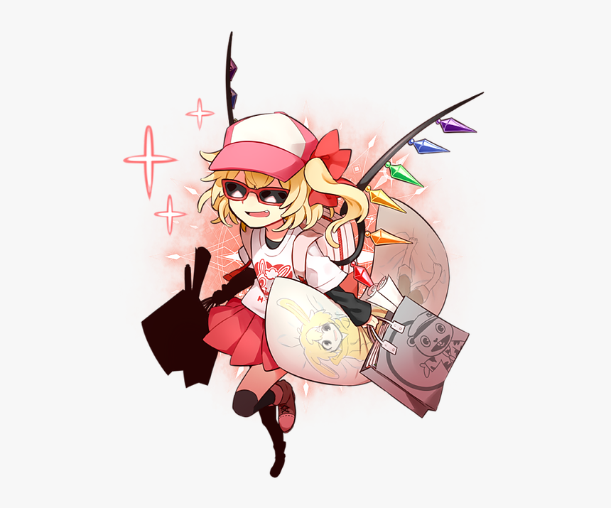Cuddles, Flandre Scarlet, And Flippy Drawn By Alien - Flandre Scarlet Transparent, HD Png Download