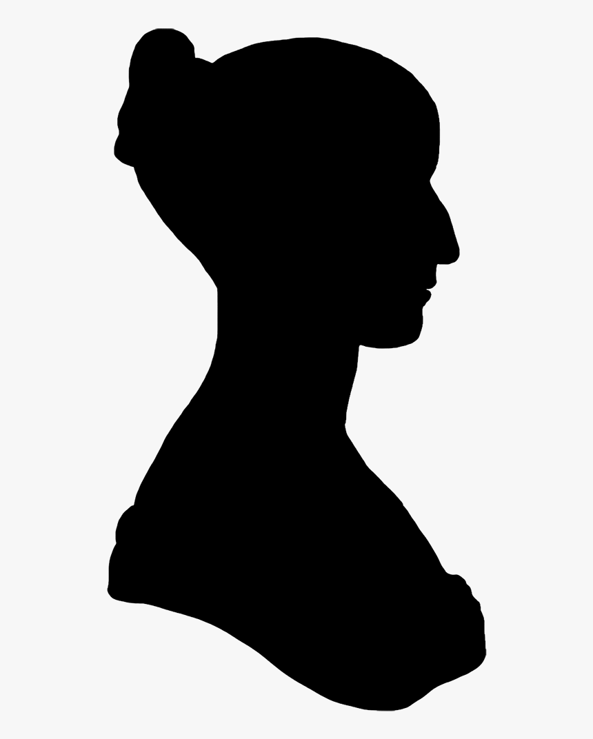 Silhouette Of Womans Face At Getdrawings - Silhouette Face Victorian, HD Png Download