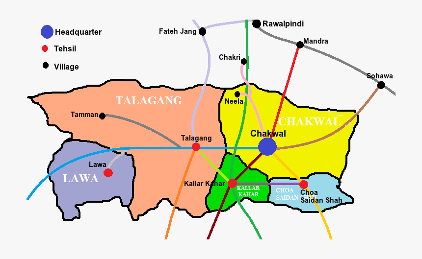 Map Of Chakwal Road Chakwal Roads Mape - Organo Gold, Hd Png Download , Transparent Png Image -  Pngitem