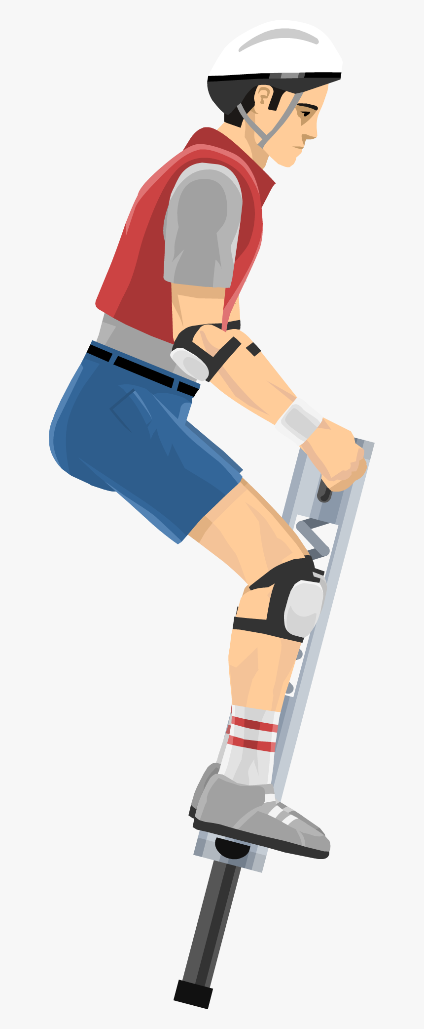 Wheelchair Guy - Happy Wheels Pogo Guy, HD Png Download