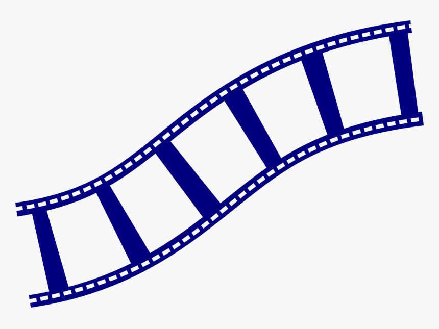 Symbol, Film, Strip, Filmstrip, Movie, Film Reel - Film Strip Png Blue, Transparent Png
