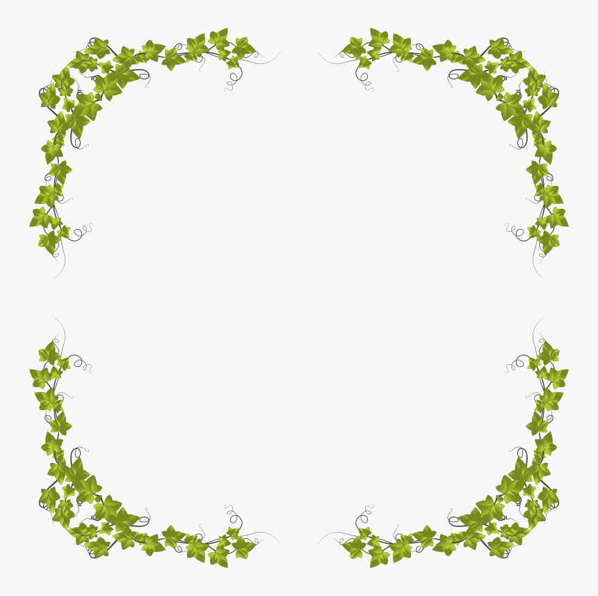 Ivy Leaves Frame, HD Png Download