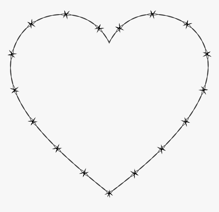 Barbed Wire Heart Icons Png - Barbed Wire Heart Png, Transparent Png