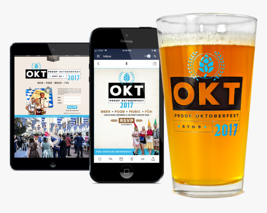 Oktoberfest - Pint Glass, HD Png Download