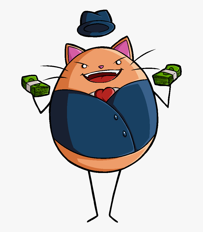 Wikiara - Fat Cat King Of The Hat, HD Png Download