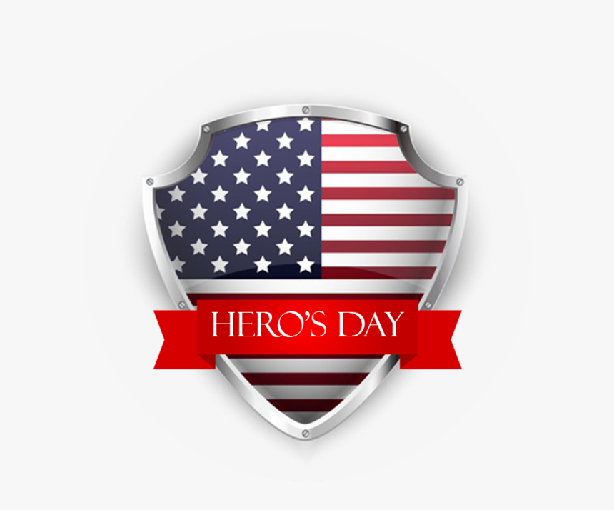 Heros Day - American Flag Shield Transparent, HD Png Download