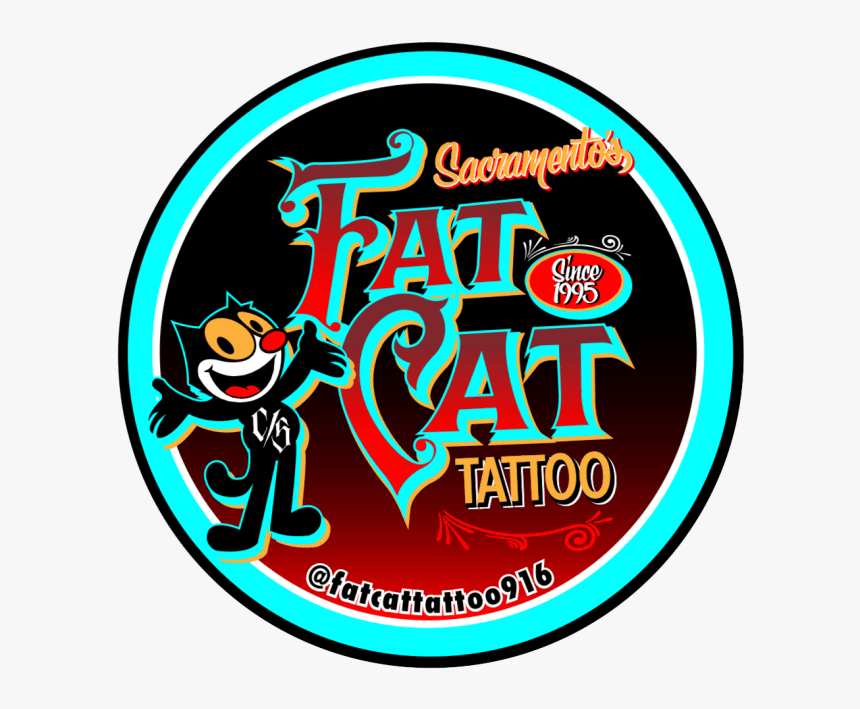 Fat Cat Tattoo - Con Safos, HD Png Download