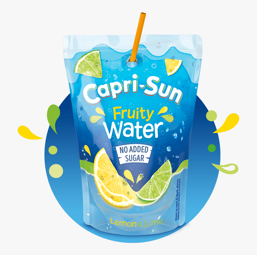 19118-cs Website Hover Fruitywater Lemonlime Splash - Capri Sun Lemon And Lime, HD Png Download