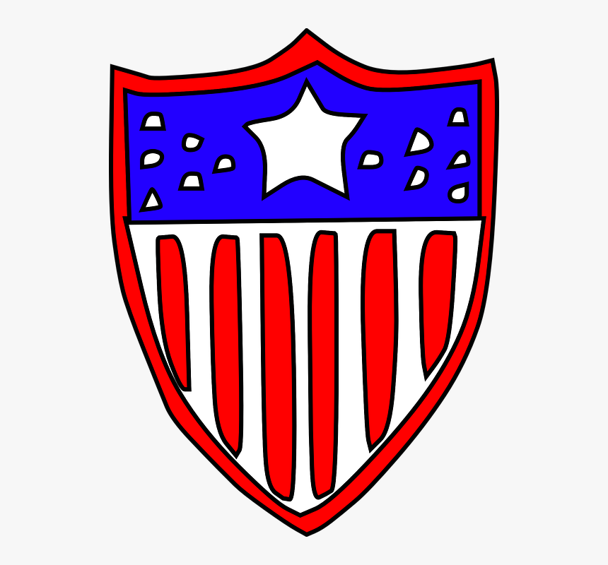 Free Vector Usa Flag Badge Clip Art - Usa Badge, HD Png Download