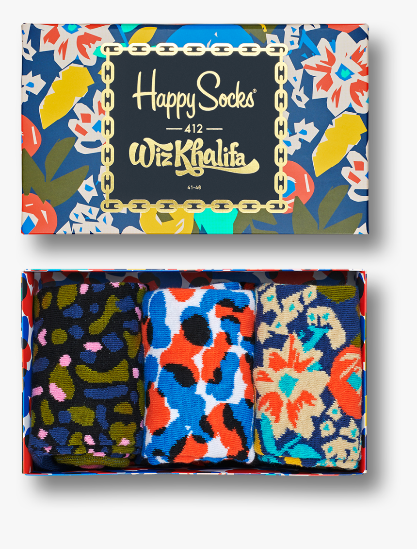 Happy Socks Men Socks Colorful Limited Edition Wiz - Happy Socks Wiz Khalifa, HD Png Download