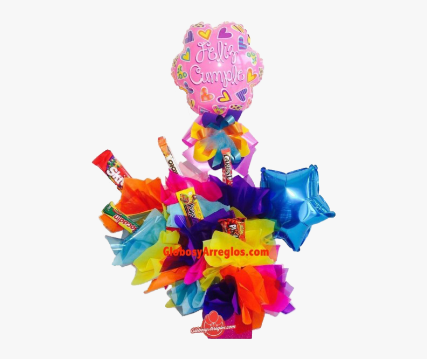 Arreglo De Globos Chico Niña ^50cms Alto^ - Detalles De Cumpleaños Para Mujer, HD Png Download