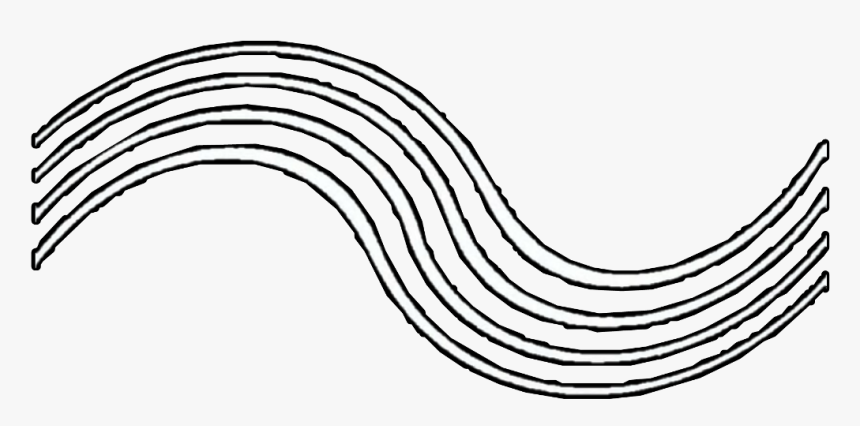 #wave #waveline #lines #line #white #overlay #icon - Line Art, HD Png Download