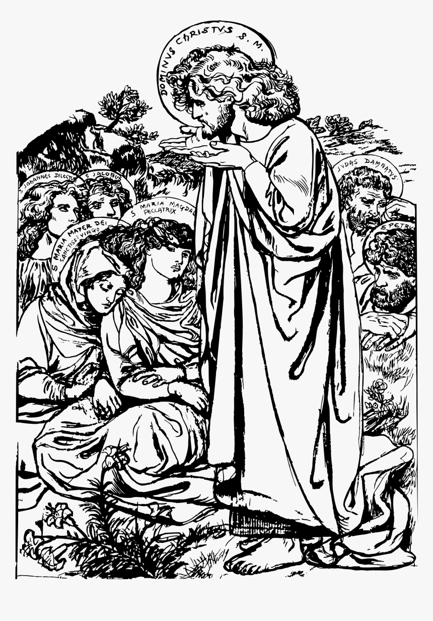 Sermon On The Mount , Png Download - Sermon On The Mount Rossetti, Transparent Png