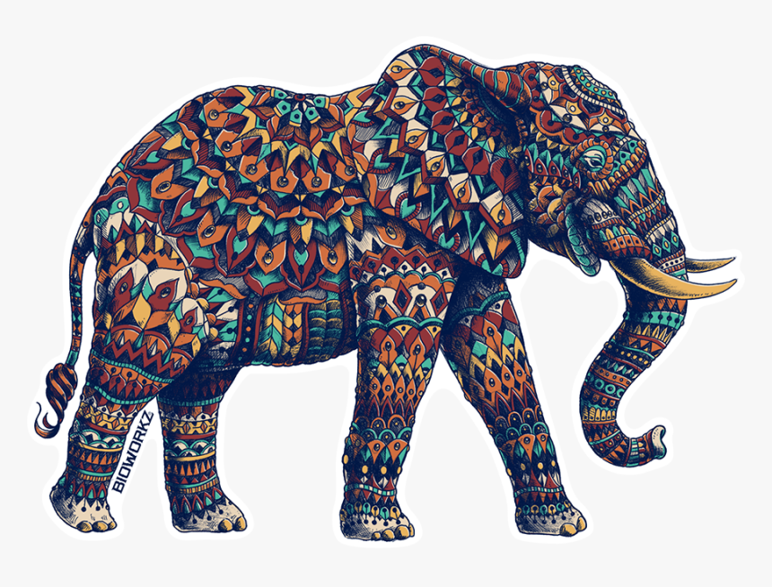 Ornate Elephant, HD Png Download