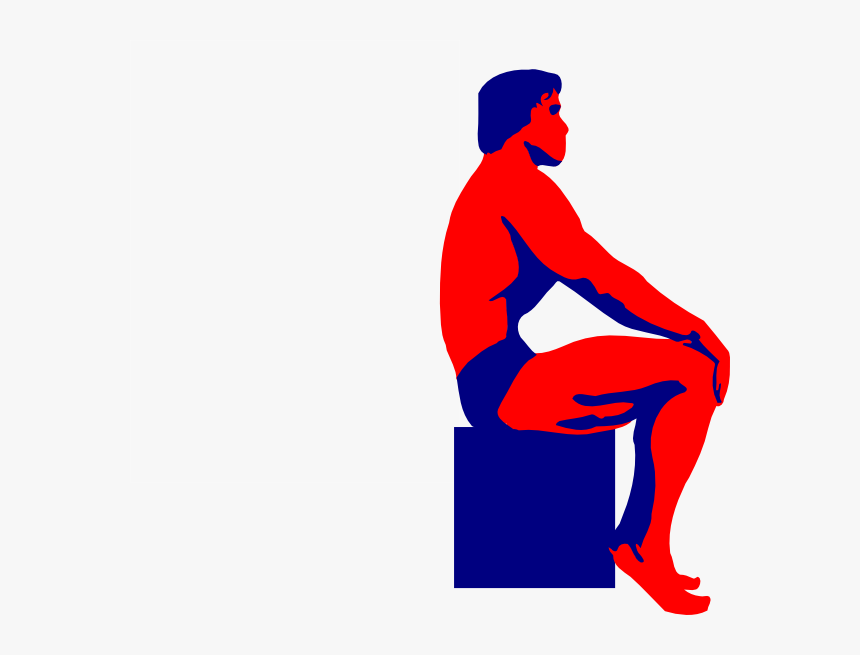 Sitting Body Builder Svg Clip Arts - Bodybuilding Art, HD Png Download