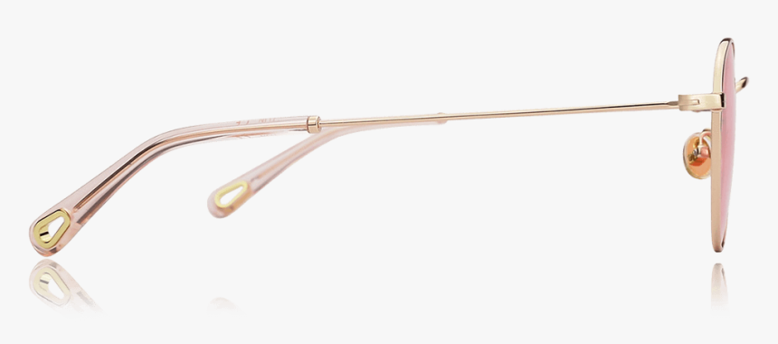 Round Sunglasses With Pink Lenses And Rose Gold Frame, HD Png Download