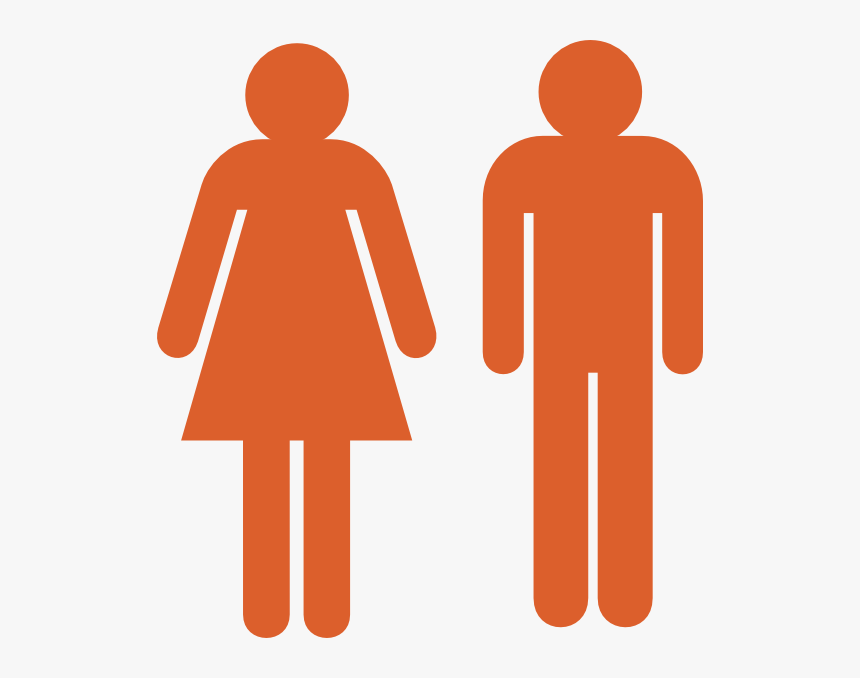 Boy And Girl Gender - Men And Women Stick Figures, HD Png Download
