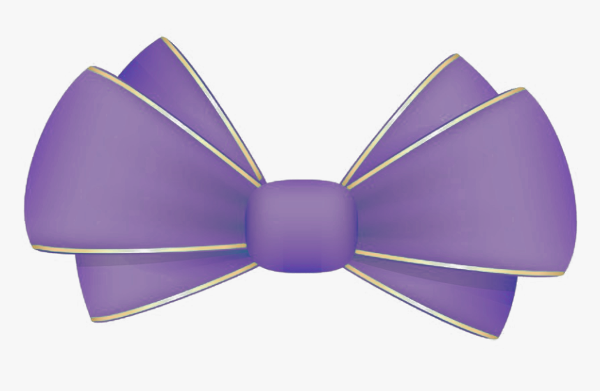 Bow Tie Purple - Satin, HD Png Download