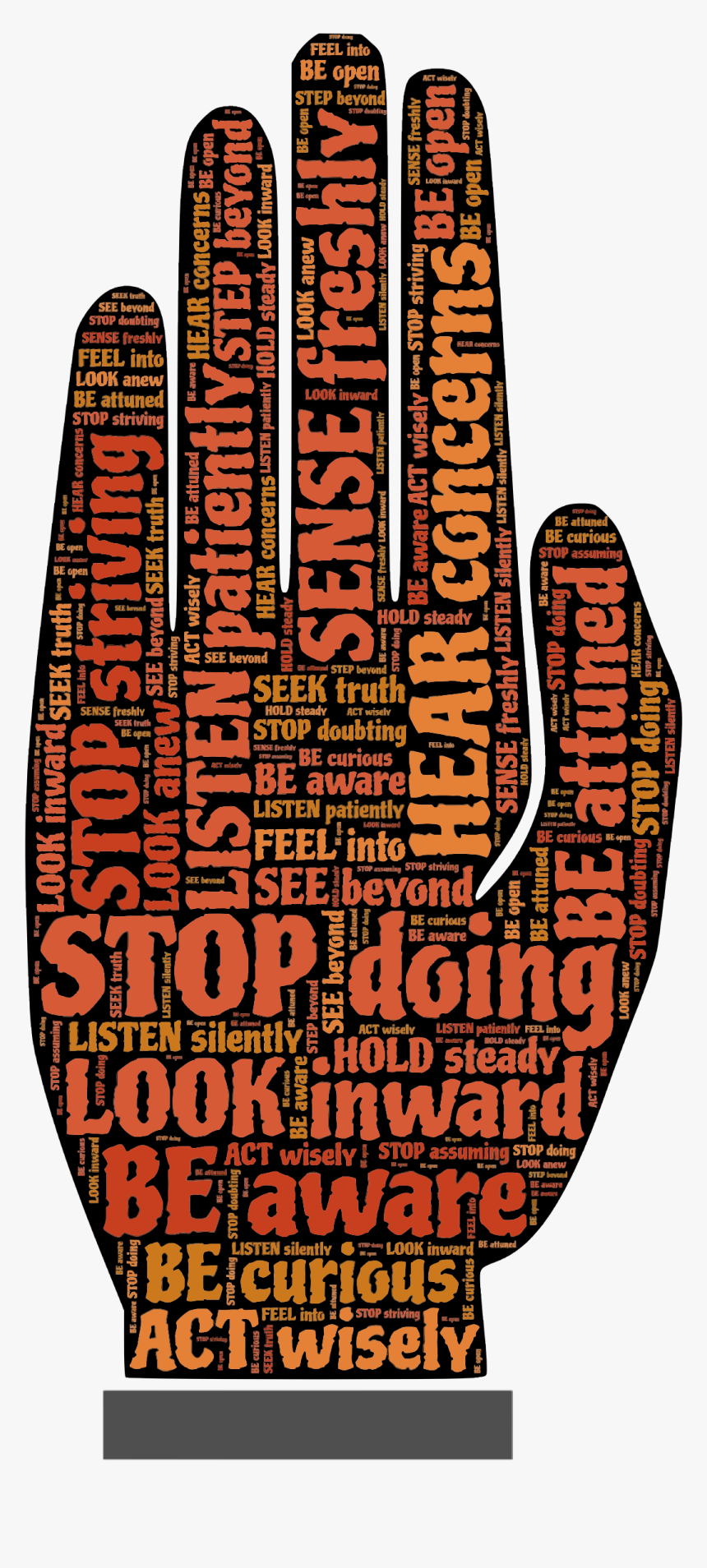 This Free Icons Png Design Of Stop Typography - Portable Network Graphics, Transparent Png