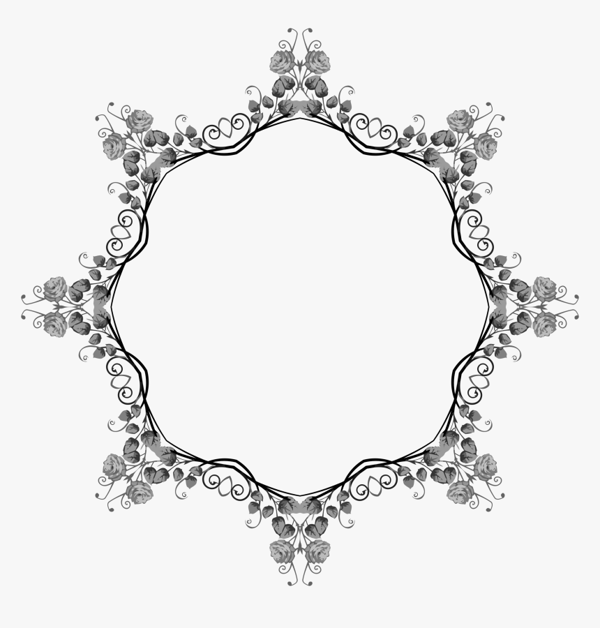 This Free Icons Png Design Of Rose Floral Flourish - Design, Transparent Png