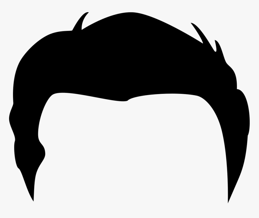 Male Short Hair Wig Shape Boy Hair Clipart Black And White Hd Png Download Transparent Png Image Pngitem
