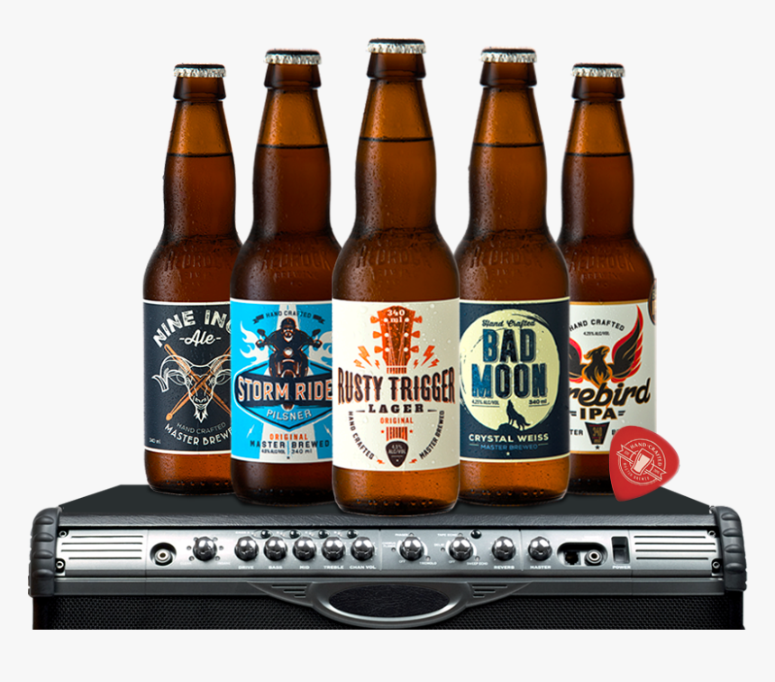 Speaker And Bottles Vector - Red Rock Craft Beer, HD Png Download