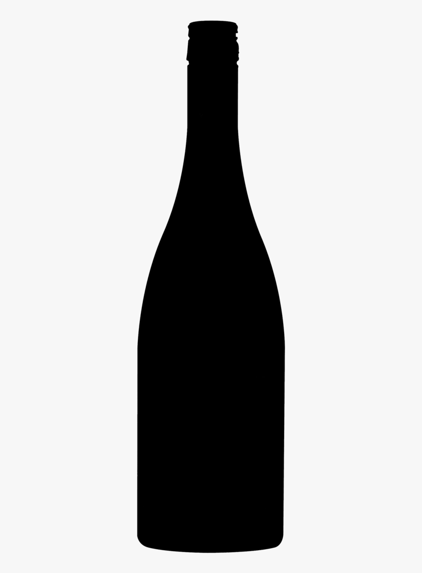 Glass Bottle Clipart Glass Bottle Champagne Wine - Beer Bottle Png Black, Transparent Png