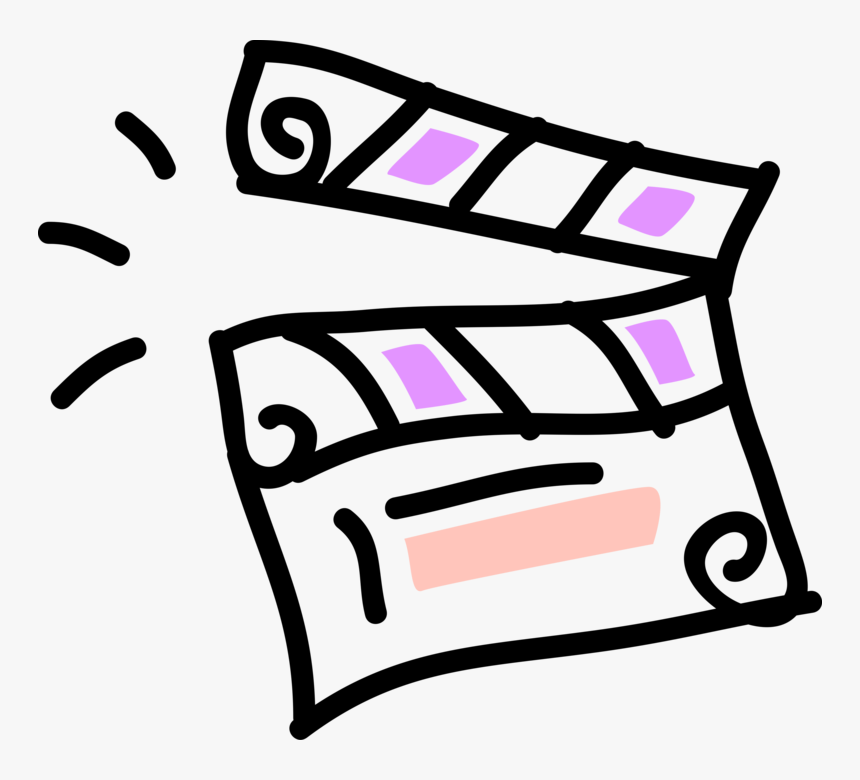 Vector Illustration Of Filmmaking And Video Production - Filmmaking Clipart, HD Png Download