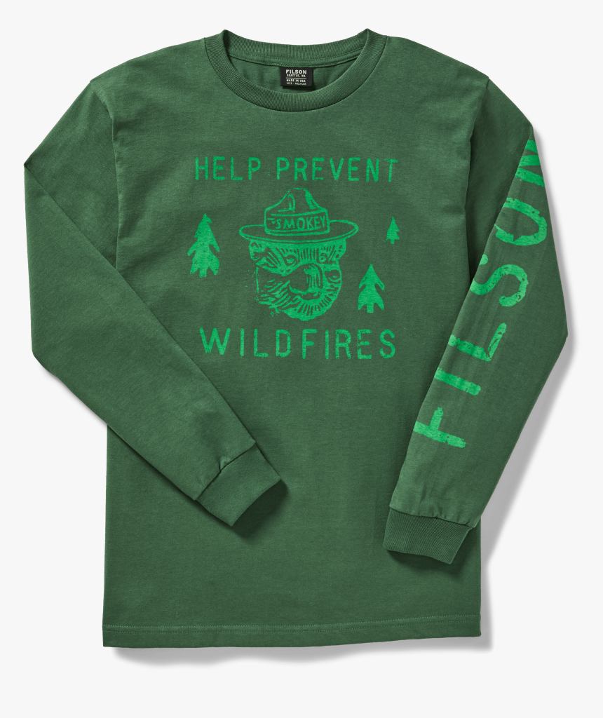 Historical Memorabilia Vintage Looking Smokey The Bear - Filson T Shirt Smokey Bear, HD Png Download
