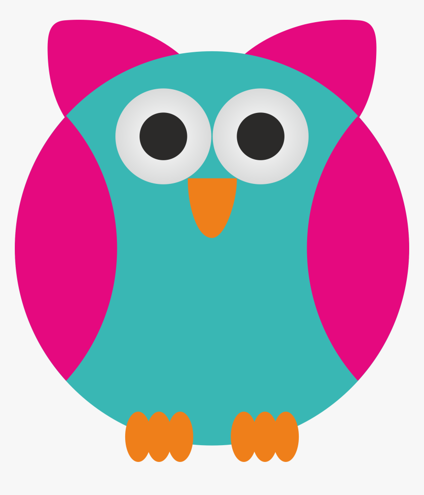 Simple Owl Clip Arts - รูป นก ฮูก การ์ตูน น่า รัก, HD Png Download
