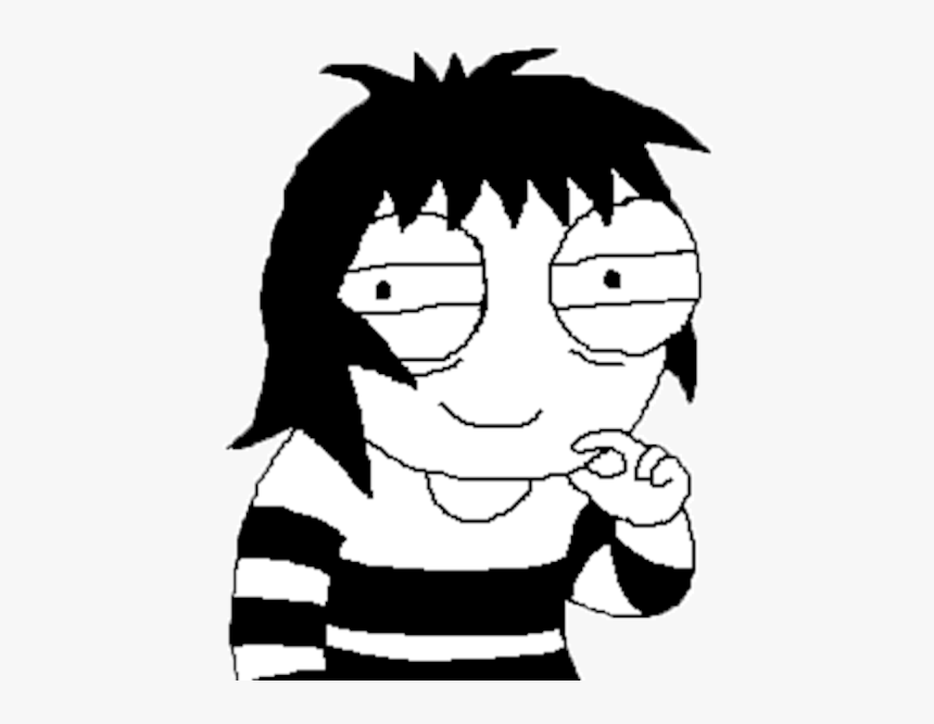 Face White Black Black And White Facial Expression - Illustration, HD Png Download