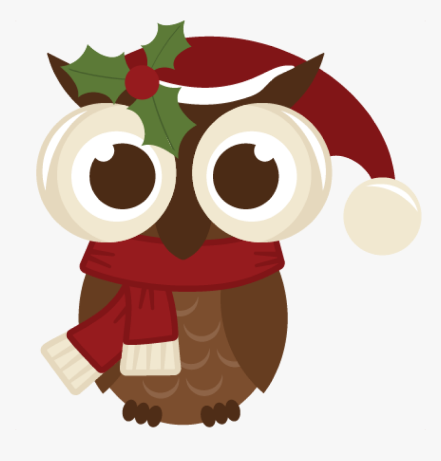 Christmas Owl Clipart Cute Christmas Owl Clipart Plant - Christmas Cute Clipart Png, Transparent Png