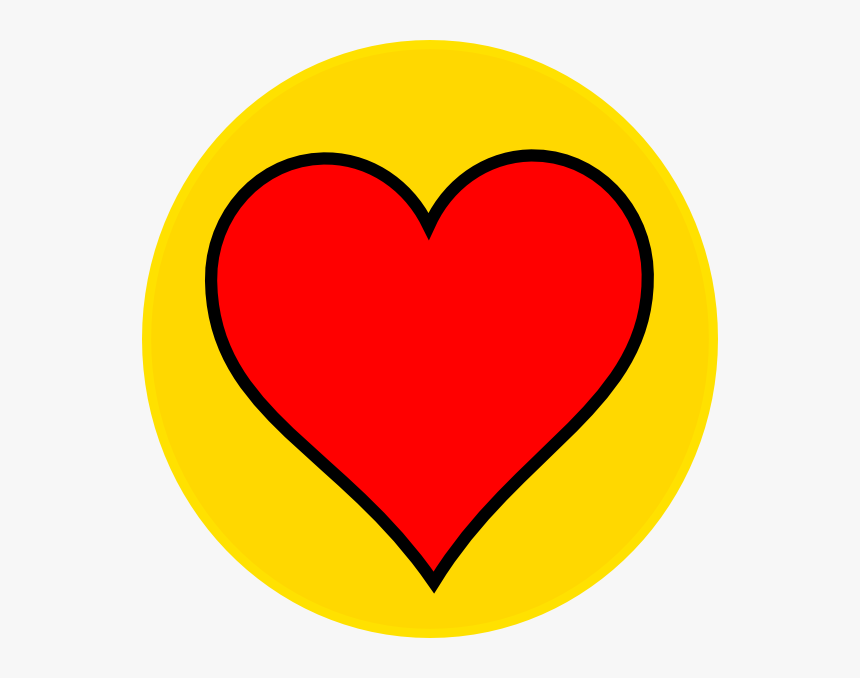 Transparent Orange Heart Png - Red And Yellow Heart, Png Download