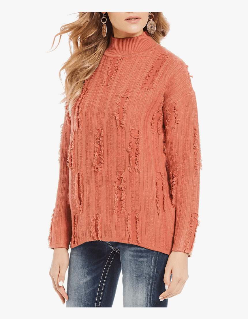 Transparent Distressed Pattern Png - Cardigan, Png Download