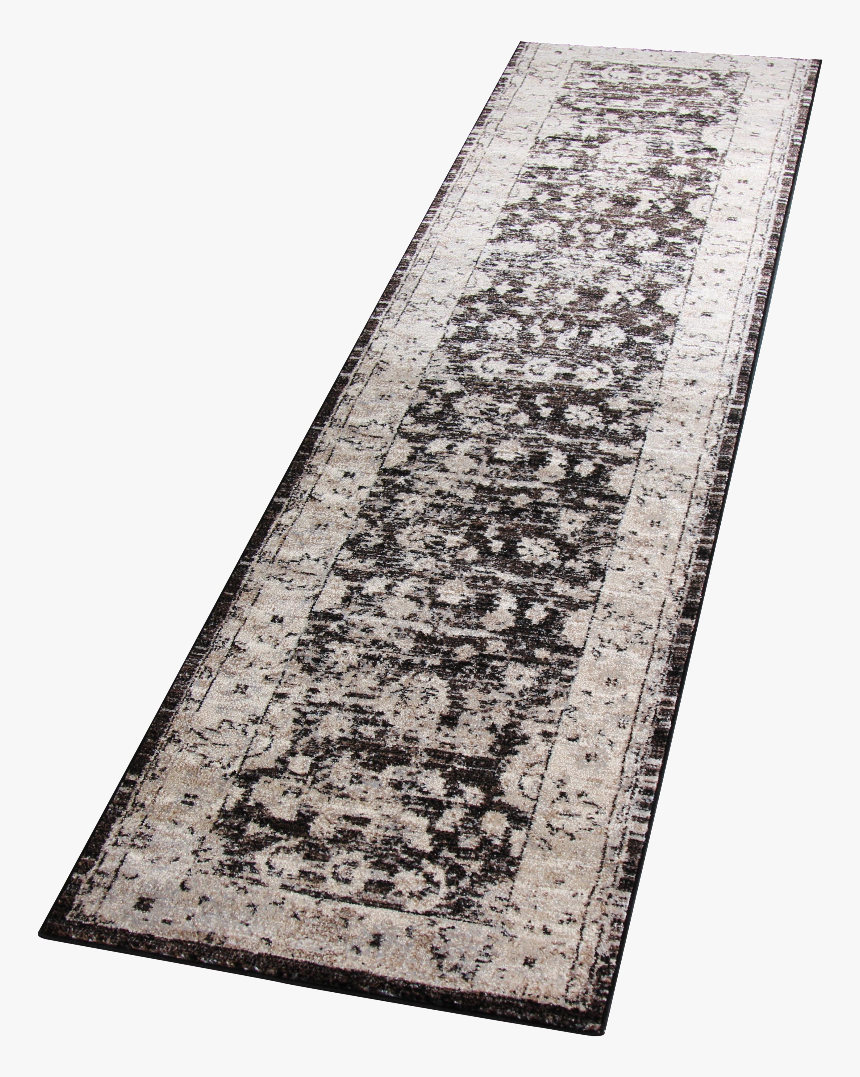 Katheryn Brown Distressed Damask Pattern Power-loomed - Floor, HD Png Download