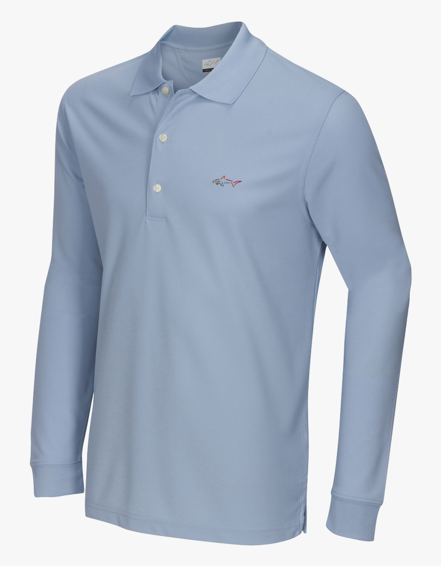 Blue Fog - Long Sleeve With Collar, HD Png Download