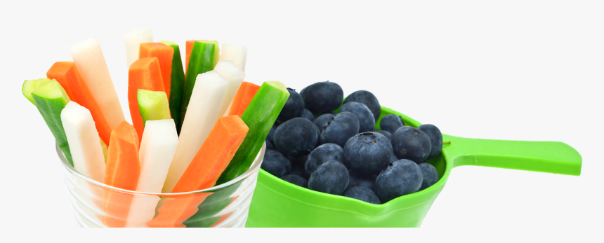 Una Taza De Zanahorias Picadas, Pepino Y Jícama Y Una - Veggie Sticks, HD Png Download