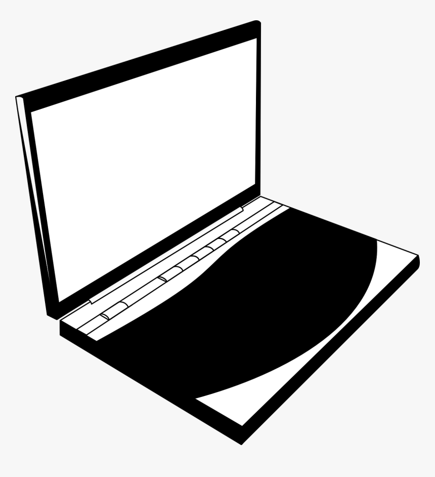 Transparent Laptop Clipart Logo - Open Blank Computer Screen Transparent, HD Png Download
