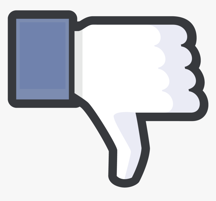 Facebook Thumbs Down Icon Black Outline - Symbol Thumbs Down Facebook, HD Png Download