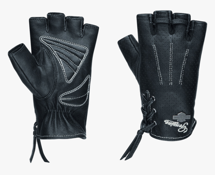 Women S Distressed Perforated Fingerless Gloves - Women's Distressed Perforated Fingerless Gloves, HD Png Download