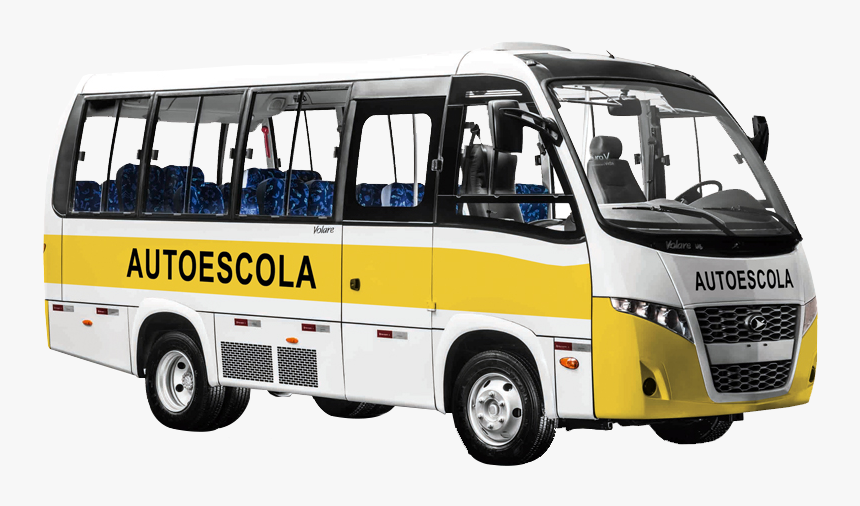 Clip Art Autoescola Cfc Unidades Especiais - Micro Onibus Auto Escola, HD Png Download