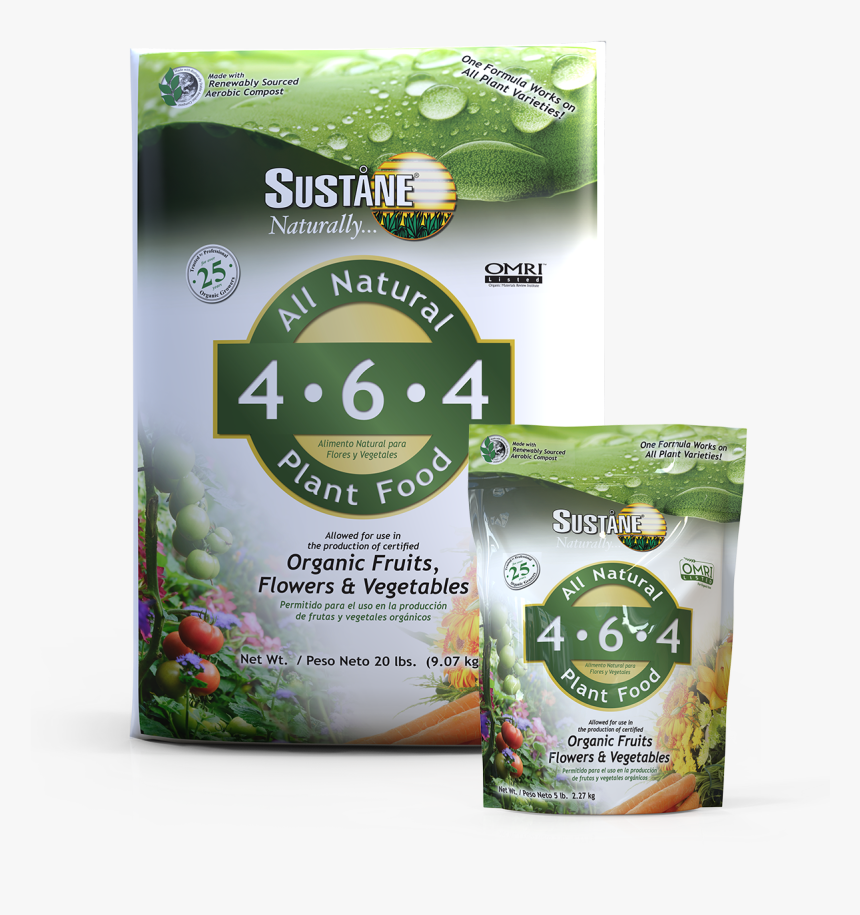 Sustaneretail5lb 20lb 4 6 4 Bagscropped300dpi - Suståne 4-6-4 All Natural Flower & Vegetable Plant, HD Png Download