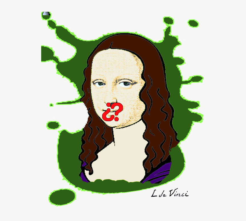 14 - Monalisa - Cartoon, HD Png Download