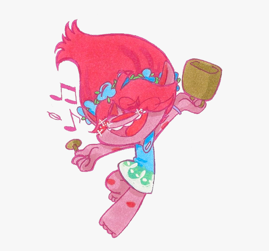 Princess Poppy Sticker - Portable Network Graphics, HD Png Download