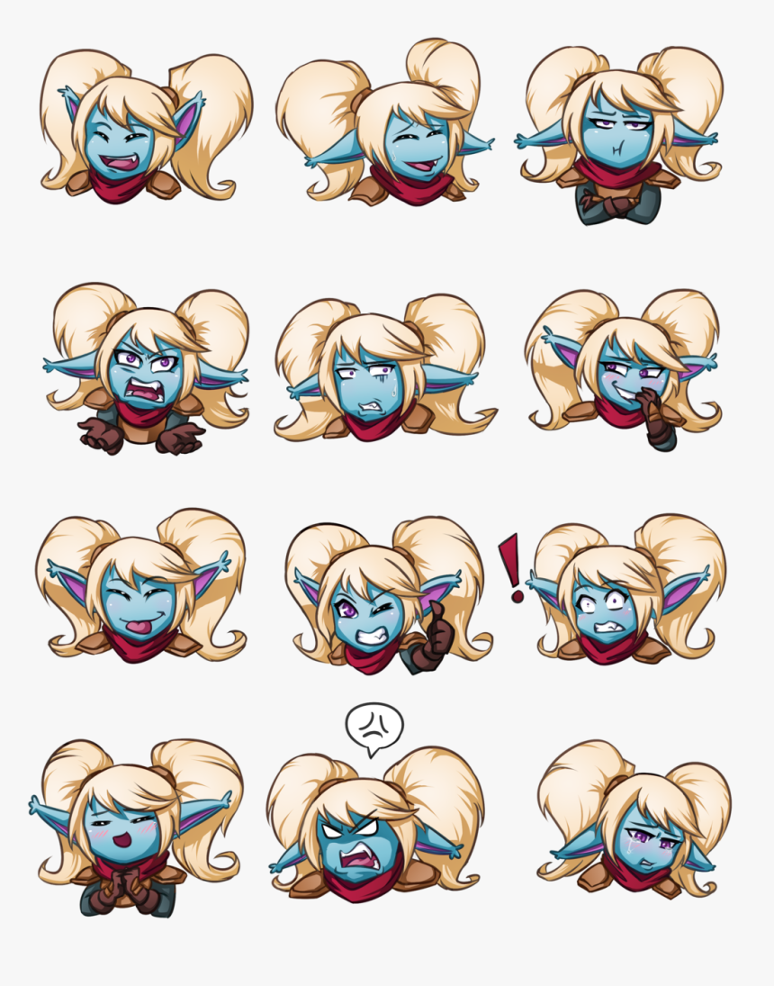 Poppy Emote Sheet By Missmercurielle League Of Legends - Emote Sheet, HD Png Download