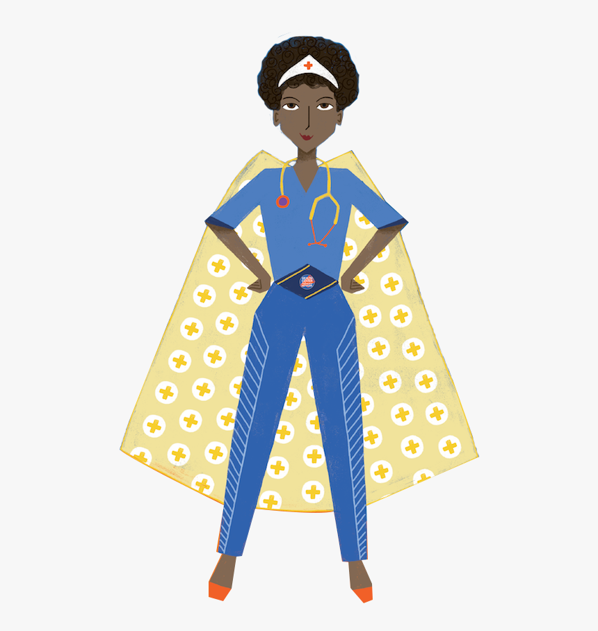 Nurse With Cape - Superhero Nurse, HD Png Download
